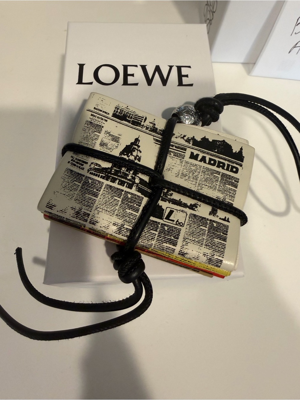 Loewe Madrid Newspaper Bag Charm
